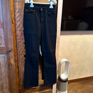 High rise black jeans 27